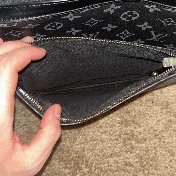 Louis Vuitton trio messenger monogram eclipse reverse gray, will take lower - Picture 5 of 8